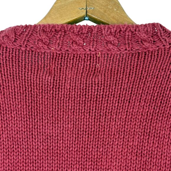 Vtg 90s Heirloom Collectibles Floral Patchwork Knit Sweater Sz Small Embroidered - Picture 10 of 11